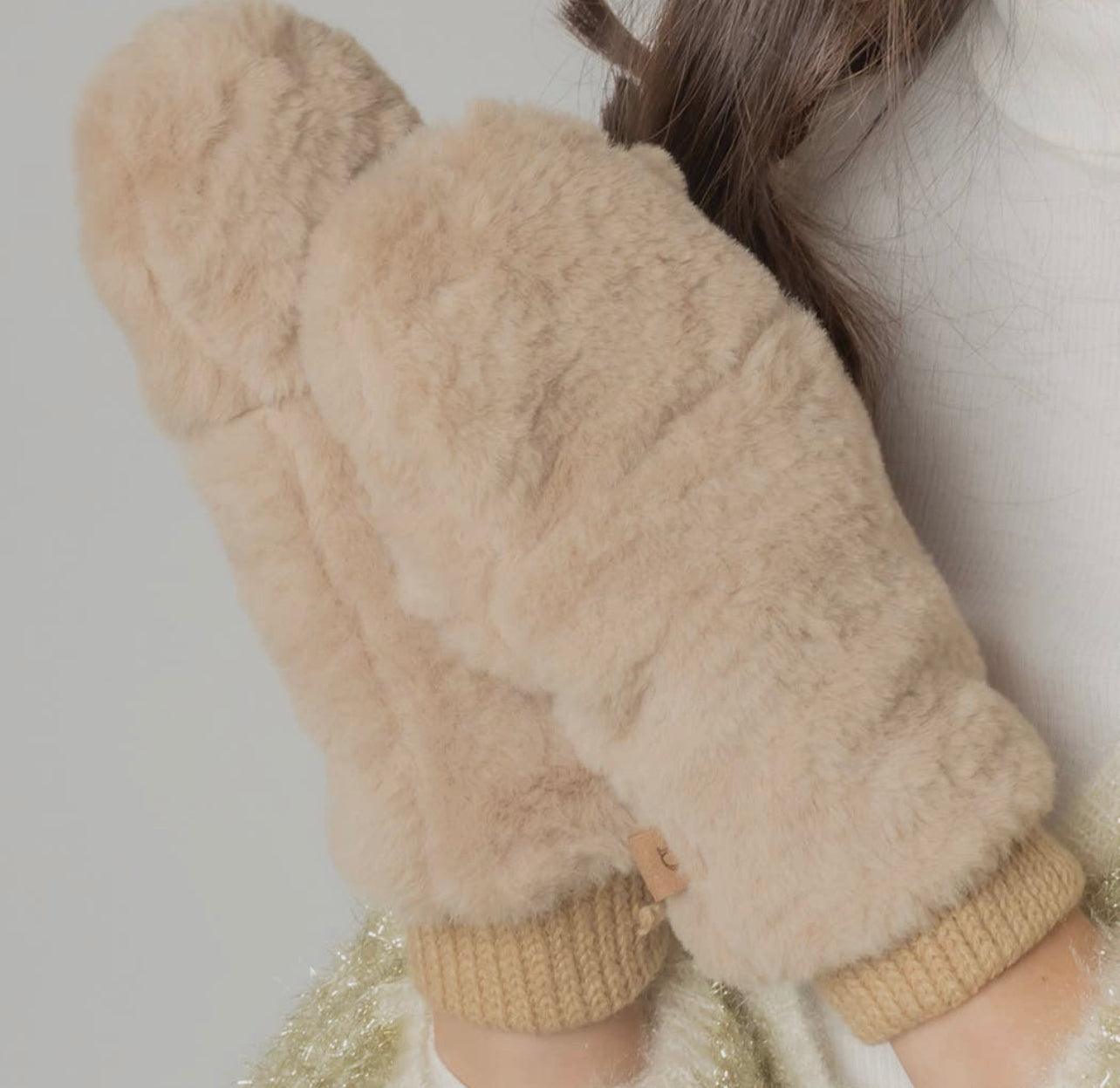 Faux Fur Mittens