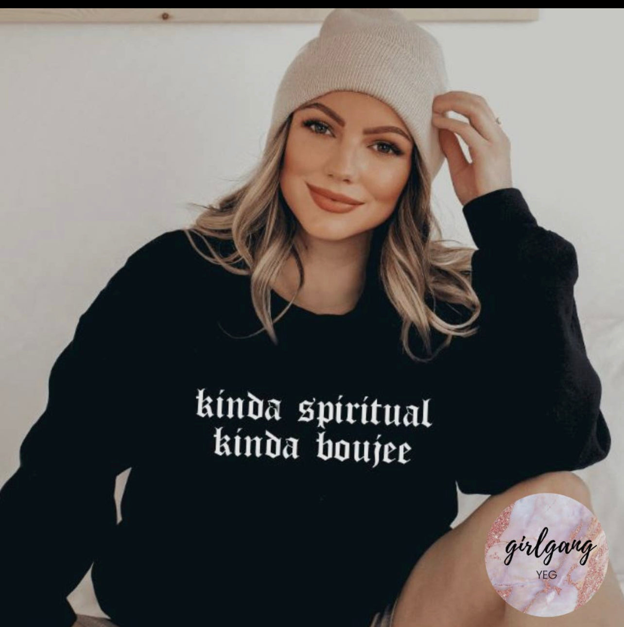 Kinda Spiritual Kinda Boujee- Crewneck