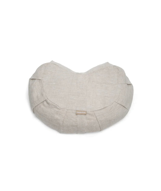 Linen Crescent Meditation Cushion- B, halfmoon