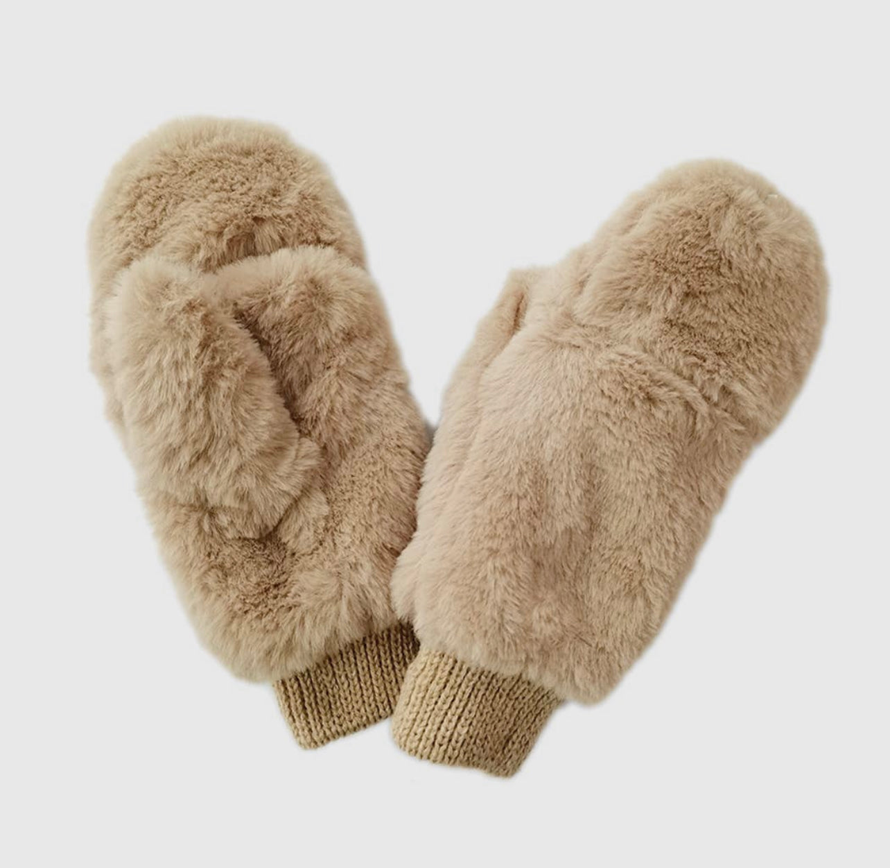 Faux Fur Mittens