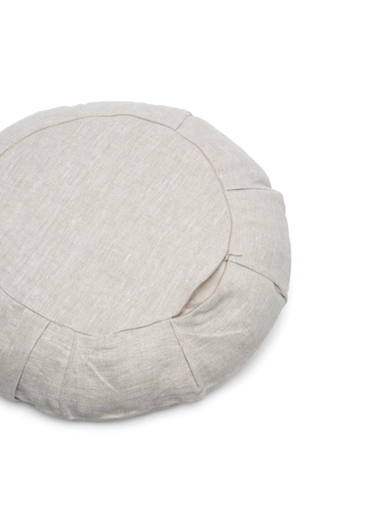 Linen Round Meditation cushion- B,  halfmoon